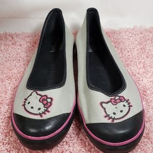 Sanrio HELLO KITTY Women’s Sz 10 flat  Canvas Sho